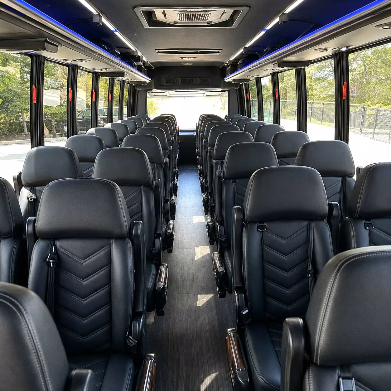 28 passenger minibus inside