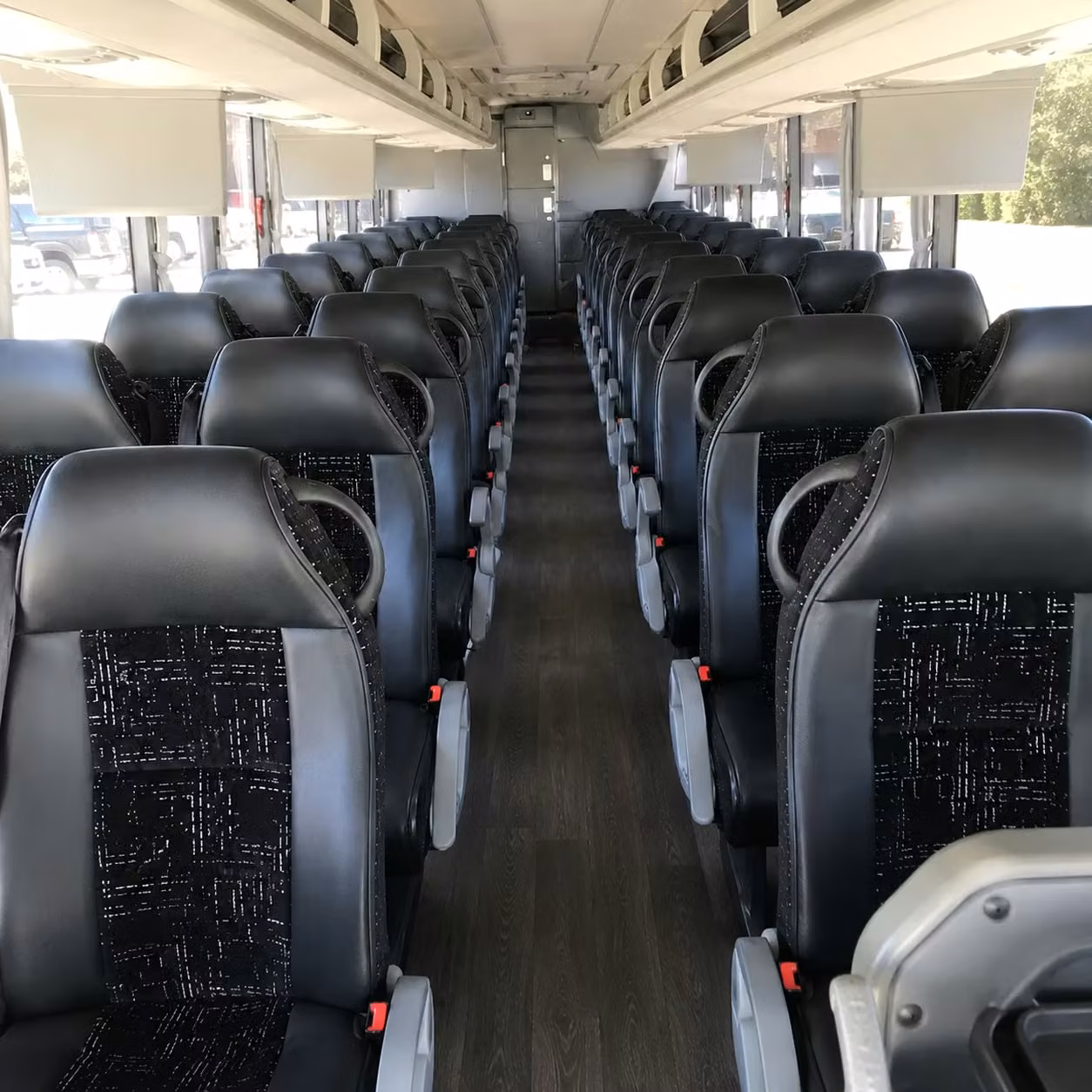 lawrence charter bus interior