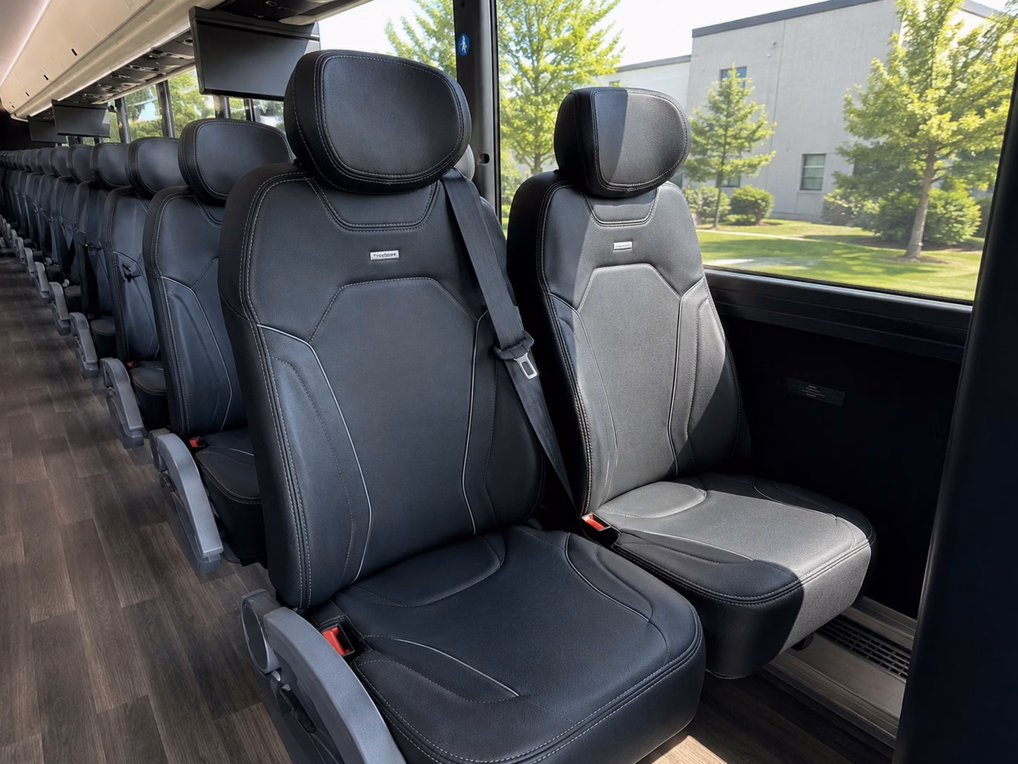 lawrence charter bus rental inside